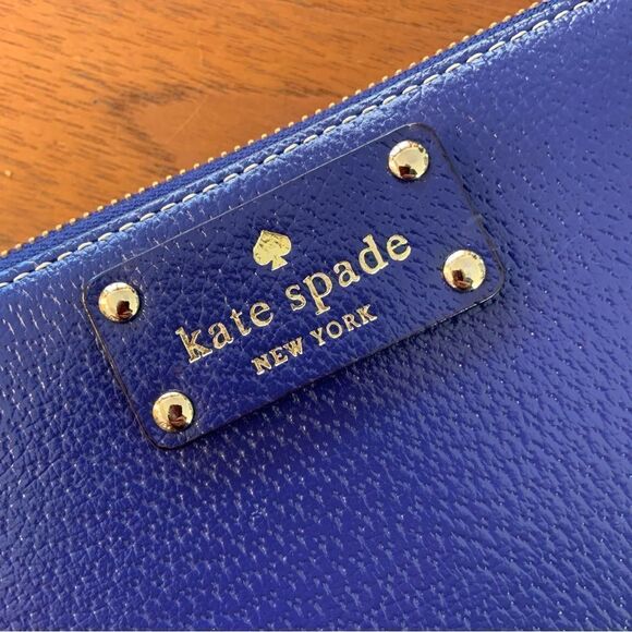 New ✨ KATE SPADE Wellesley Full Size Cobalt Blue Wallet - Picture 3 of 14